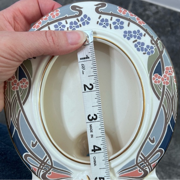 VNTG 1987 Masons Ironstone Liberty London Oval Photo Frame Art Nouveau Style - Picture 8 of 11